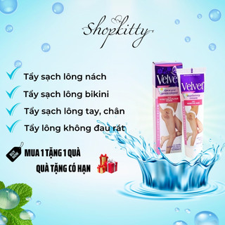  Kem tẩy lông Velvet triệt lông vĩnh viễn vùng kín nách tay chân bikini an toàn cam kết không đau rát 