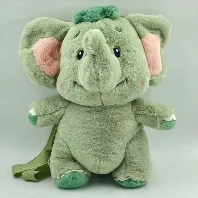 Guangluo hoạt hình ba lô búp bê voi sang trọng dễ thương