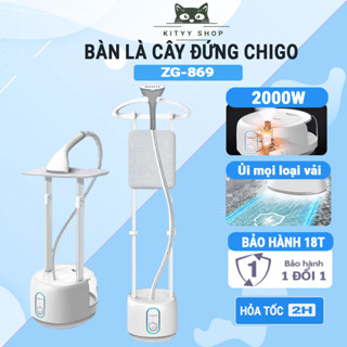 Bàn là hơi nước CHIGO ZD-758 Công Suất 1800W, Bàn ủi hơi nước cầm tay ủi mọi loại vải, BH 18 Tháng