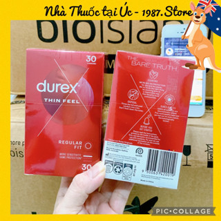 (Date 2029-Che tên-Tem Chemist) Bao Cao Su Durex Úc hộp 30 cái