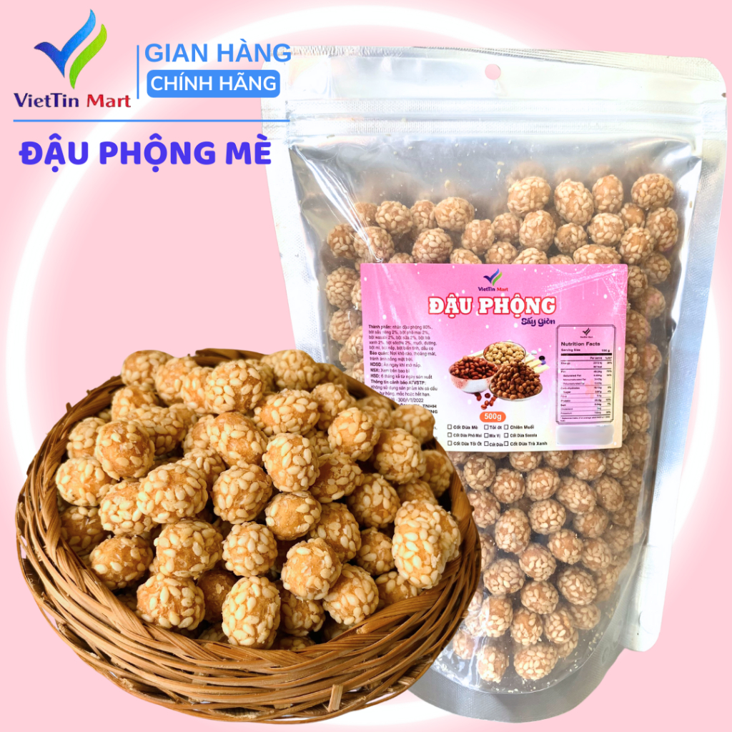 Đậu Phộng Mè Cốt Dừa Vietin Mart 250gr