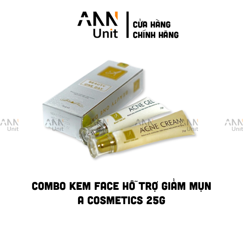 Combo Kem Hỗ Trợ Giảm Mụn Phương Anh A Cosmetics Beauty One Day 25g Cao Cấp - Mỹ Phẩm A Cosmetics Ch