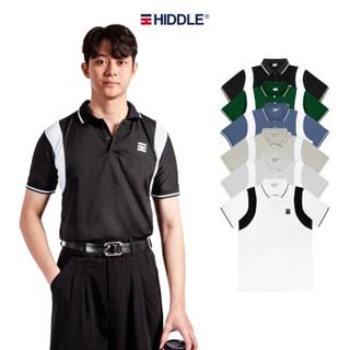 Áo polo nam cao cấp phối sọc vai HIDDLE cotton cá sấu nhiều màu có size 40kg-80kg | H05-T1
