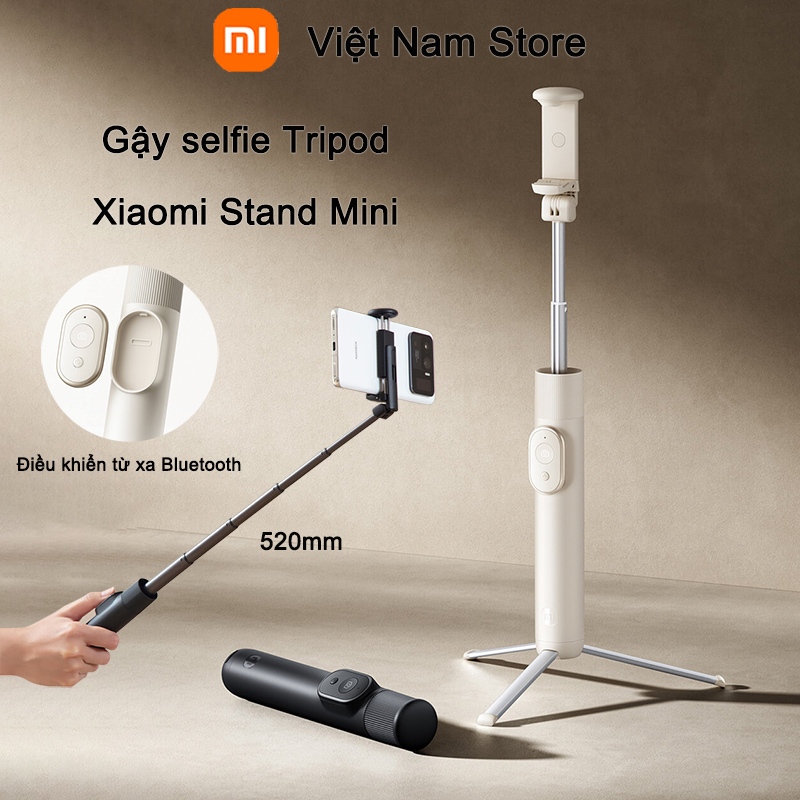 Gậy selfie Tripod Xiaomi Stand Mini Với điều khiển từ xa Bluetooth Chụp ảnh livestream