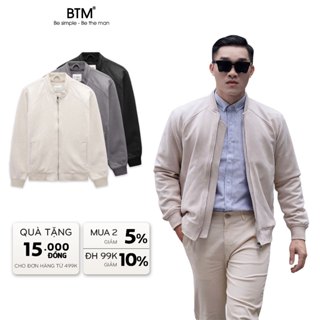 Áo Khoác Da BTM Suede Basic Bomber Jacket - Vải Da Lộn 2 Lớp Form Slim - Mã 12.368.8