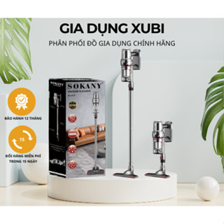 Máy hút bụi cầm tay LOẠI SẠC PIN công suất cao 2000W SOKANY SK-3377 lực hút mạnh hoạt động êm ái dễ dàng hút sạch bụi