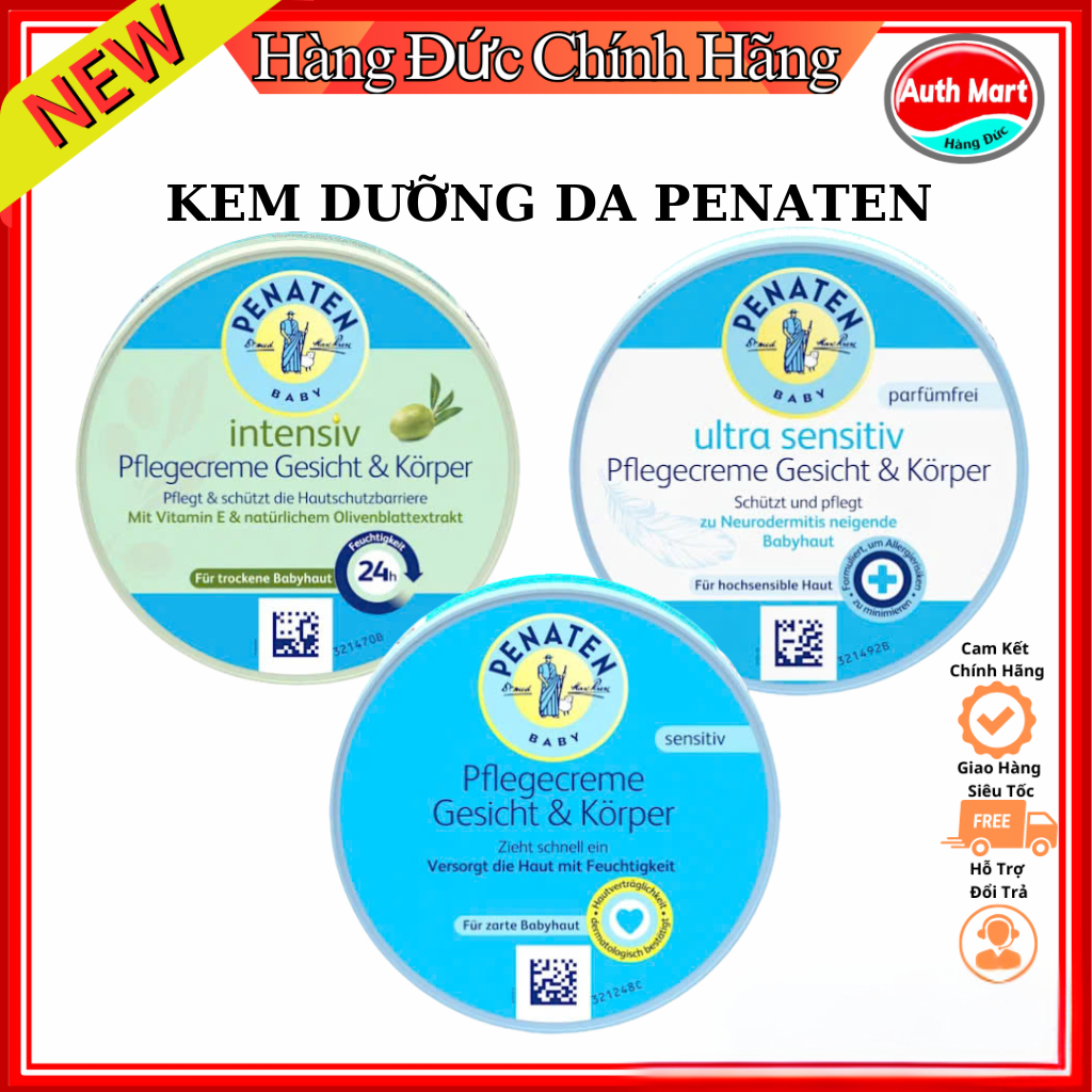 Kem dưỡng da Penaten dành cho bé từ sơ sinh100ml Đức