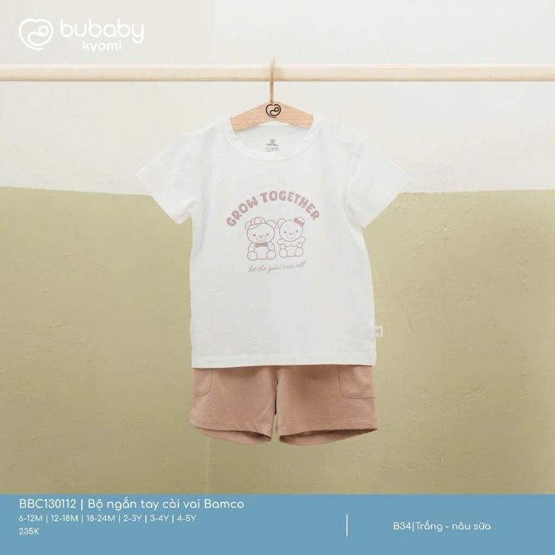 [ Bu baby ] Bộ cộc tay Bu baby