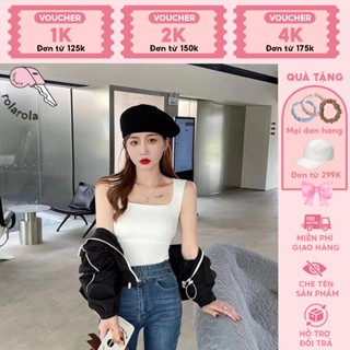 ROLA ROLA _ Áo Bra Nữ Hai Dây Bảng To Dáng Ngắn  Chất Đúc Su Cao Cấp Mỏng Nhẹ Có Sẵn Đệm Lót #3182