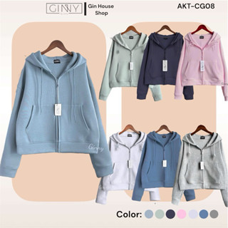 Áo khoác chống nắng thun cotton lạnh thấm hút mồ hôi tốt TAGE CG08 dày dặn lên chuẩn form gam màu pastel nhẹ nhàng GINNY