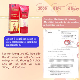 Kem AIHAO Tẩy Tế Bào Da Chết (100ml) làm sạch bụi bẩn, bã nhờn, không khô da