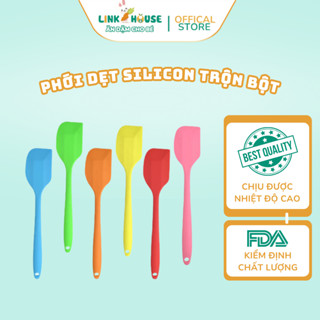 Phới Trộn Bột Làm Bánh Silicon, Cây Vét Spatula, Phụ kiện làm bánh