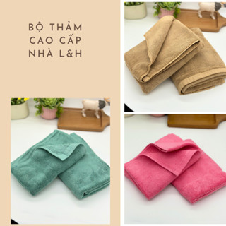  Thảm lau chùi chân cotton dày thấm hút tốt nhiều màu hàng xuất nhật 40x65cm 