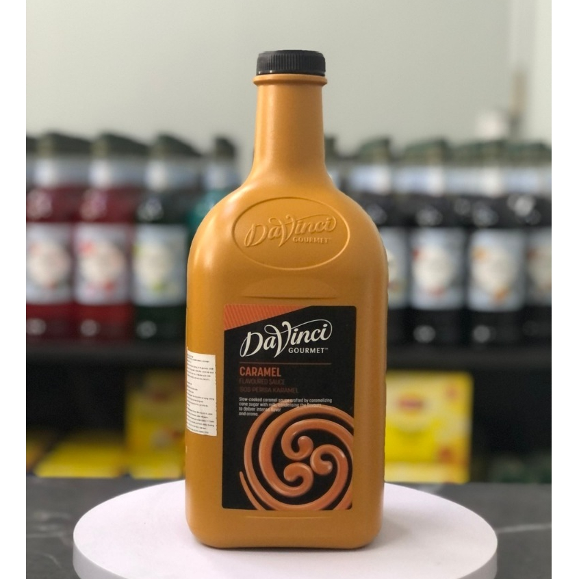 SỐT DAVINCI CARAMEL 2,6KG - BÌNH 2 LÍT - CARAMEL SAUCE DAVINCI GOURMET