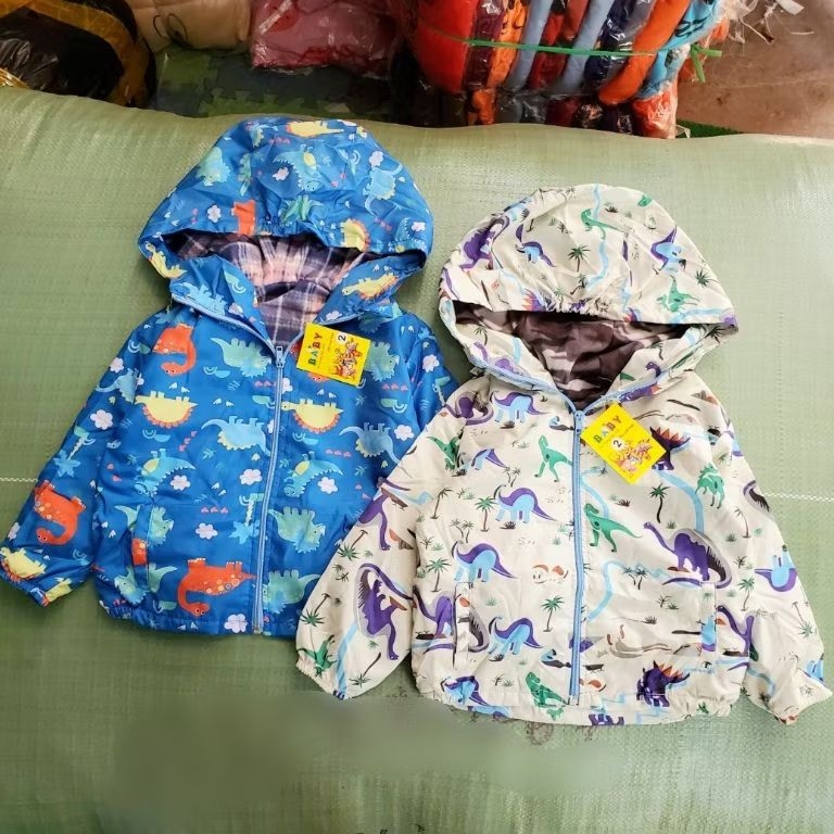 Áo gió 2 lớp lót nỉ ấm áp cho bé