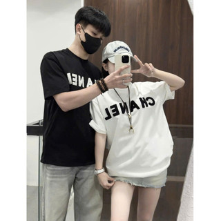 Aó phông xuông chữ thêu xù dáng xuông siêu hot QC - P.O