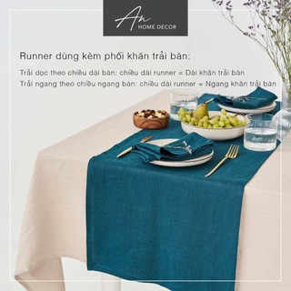 Tấm trải bàn Table runner vải Linen