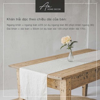Tấm trải bàn Table runner vải Linen