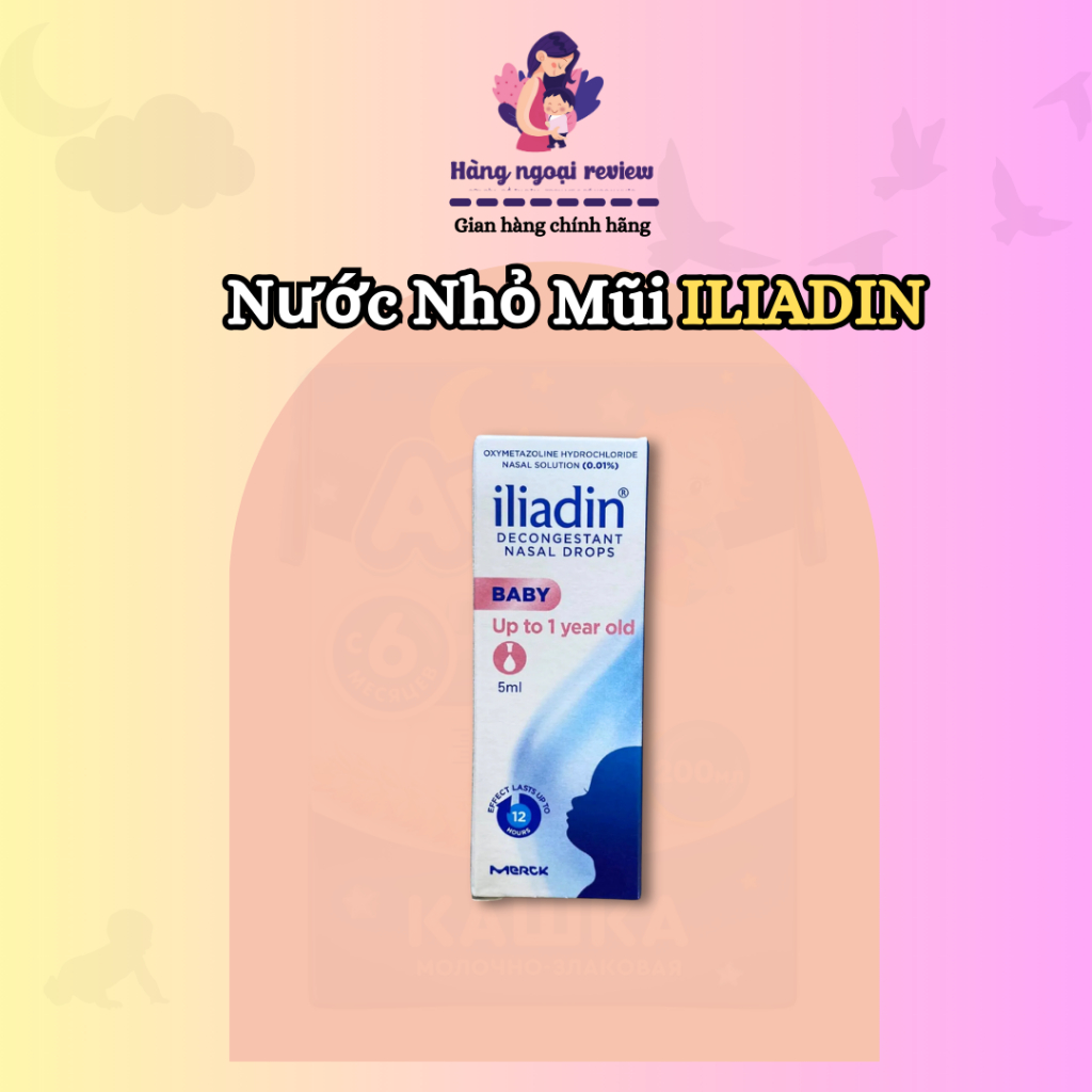 Nhỏ mũi ILIADIN singapore mẫu mới cho bé