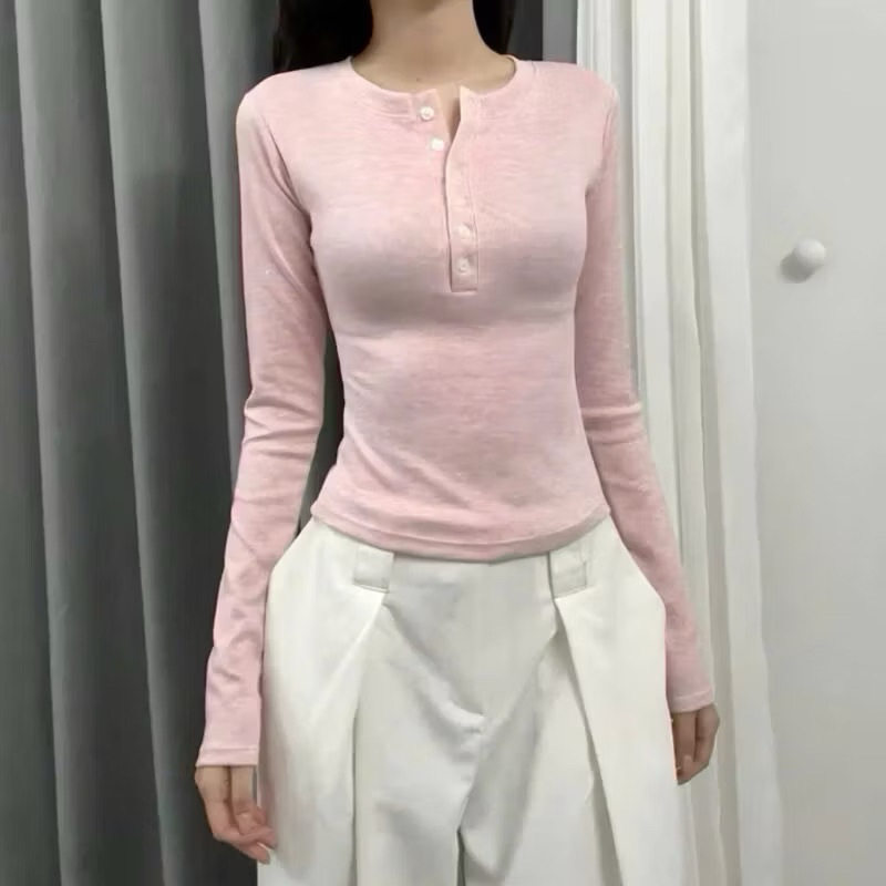 Áo thun tay dài tăm thỏ Justdun T66  miastrore96 . | BigBuy360 - bigbuy360.vn