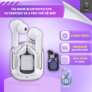 Tai Nghe Bluetooth KY8 Ultrapods Pro Pin 3500mAH Nghe Nhạc Đàm Thoại 6 Giờ Liên Tục