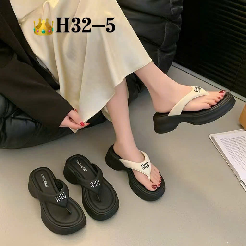 DÉP XỎ NGÓN NỮ MIUMIU ĐẾ CAO 3CM FULBOX Q10