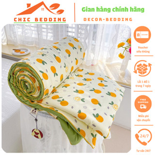 Chăn cotton đũi xơ đậu nành hè thu nhập khẩu, Mền hè đũi cotton bông đậu chất liệu mềm mại thoáng mát giặt máy thỏa mái