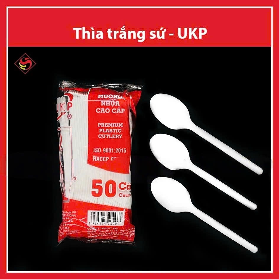1 Gói lẻ - Thìa trắng sứ UKP