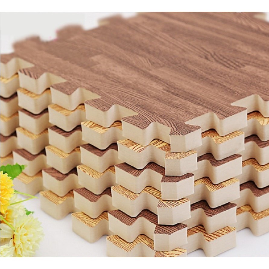 Thảm Xốp Vân Gỗ 60x60 Bịch 6 Miếng