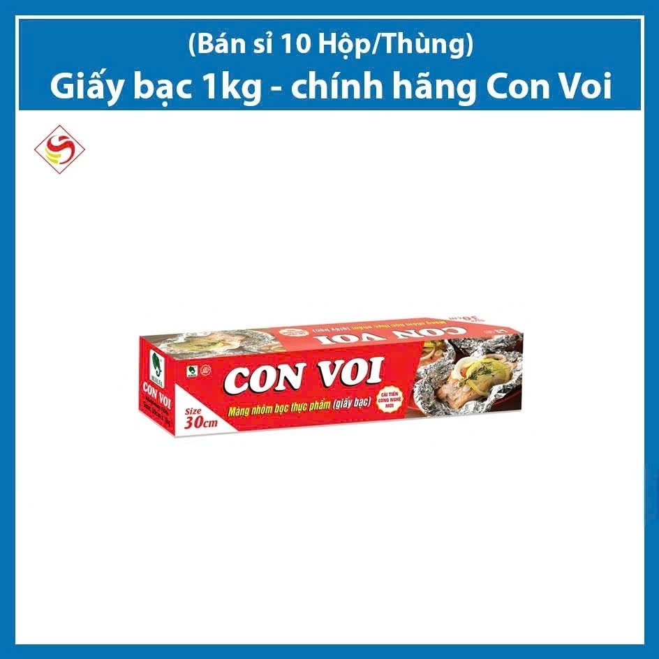 (Bán sỉ 10 H/Thùng) - Giấy bạc 1Kg Con Voi (Khổ Ngắn)