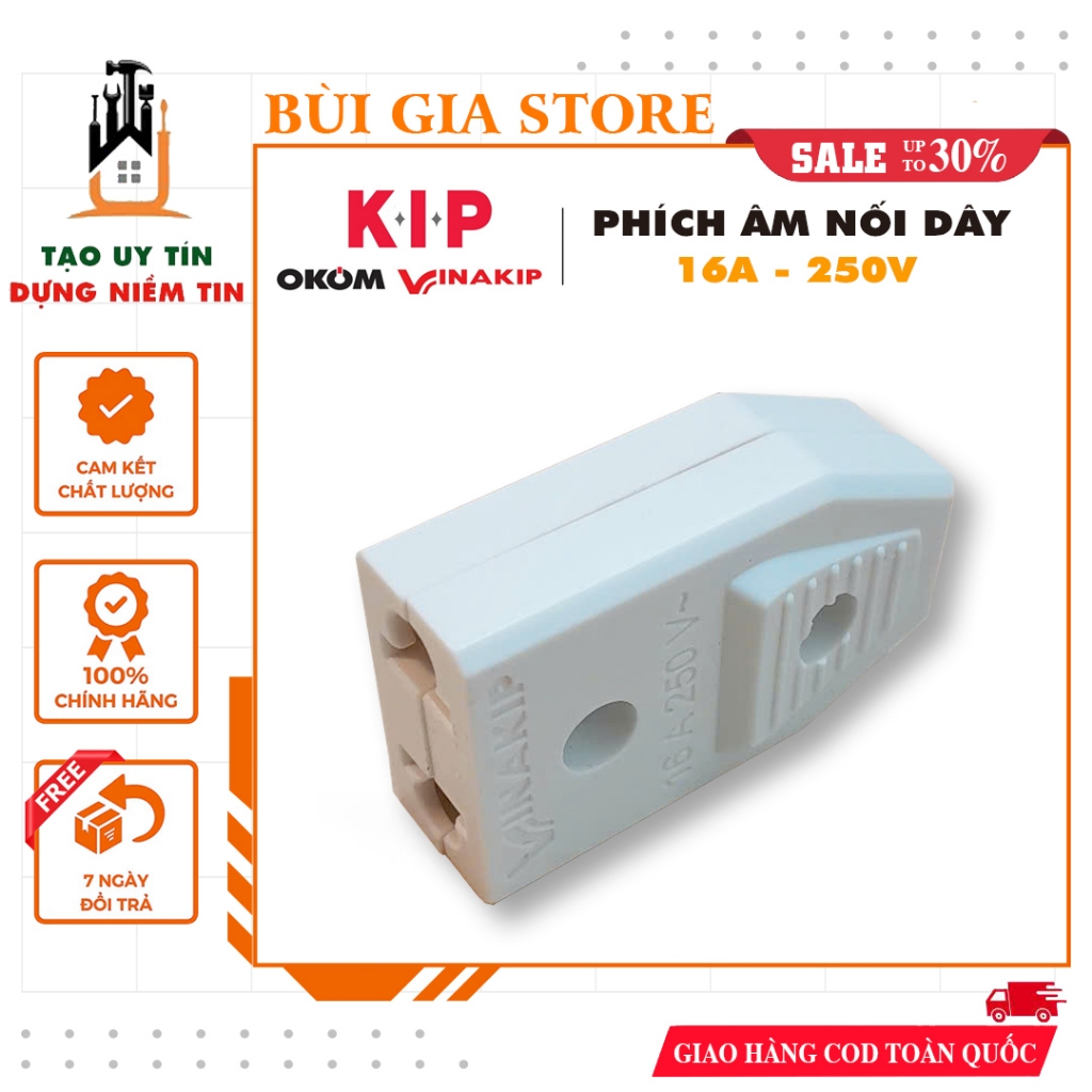 Phích âm nối dây Vinakip 16A 250V