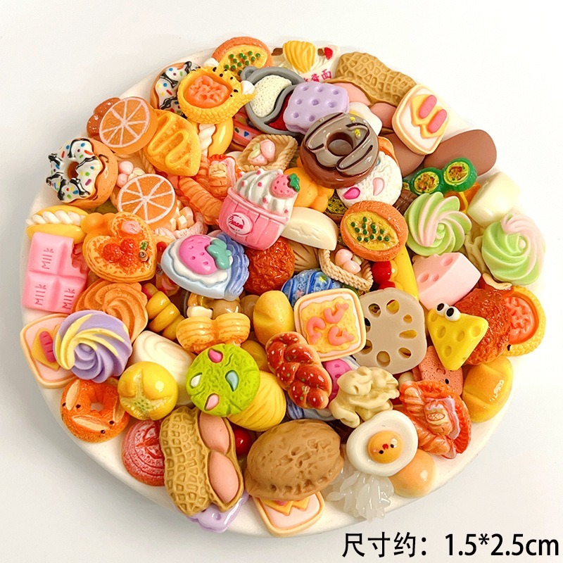 Combo 50 túi mù CHARM SIZE TO đồ ăn mini quà tặng đồ chơi cho bé blind box