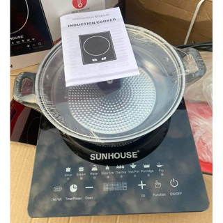 Bếp Từ SUNHOUSE Thế Hệ Mới , Bếp Điện Hồng Ngoại Cơ Công suất 2200W ( MẦU ĐỎ )