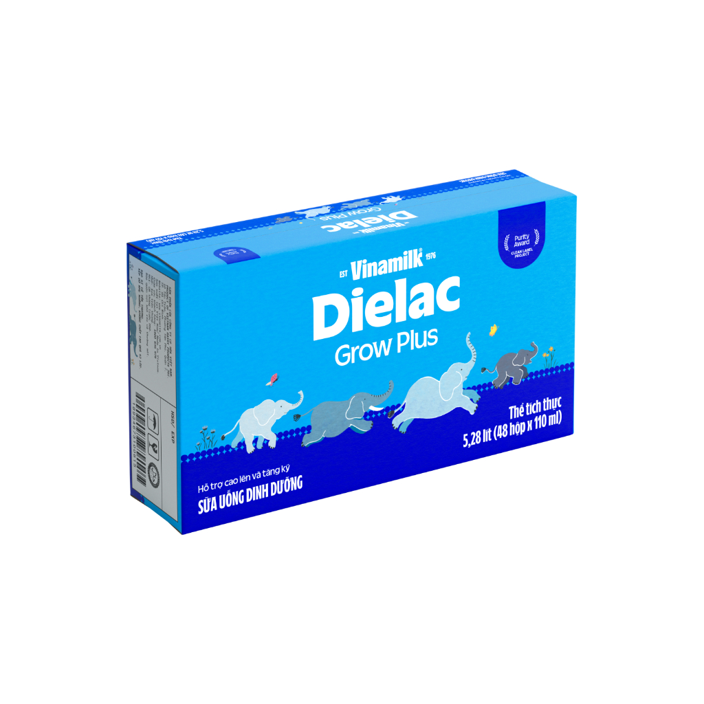 Thùng 48 Hộp Sữa Pha Sẵn Dielac Grow Plus 110ml