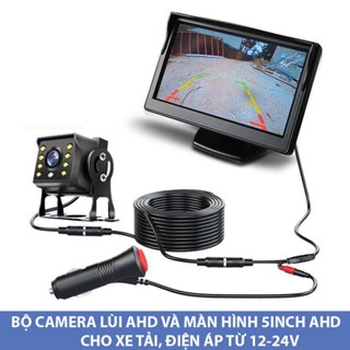  Bộ camera lùi xe tải PKXH68 Màn hình AHD 5inch,mắt camera AHD720P ,8 đèn led nhìn đêm 