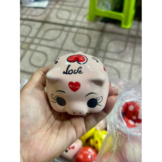 heo sứ mini lỗ tròn size 3cm