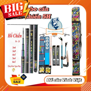  Combo Cần GUIDE Hổ Chiến 5H F1 chuyên câu tổng hợp sông suối 