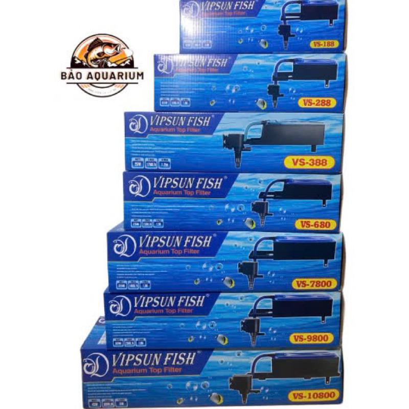 Máy Bơm Lọc Máng Hồ Cá Vipsun VS 188 - 288 - 388 - 680 - 9800 - 10800 - XEM KĨ PHÂN LOẠI