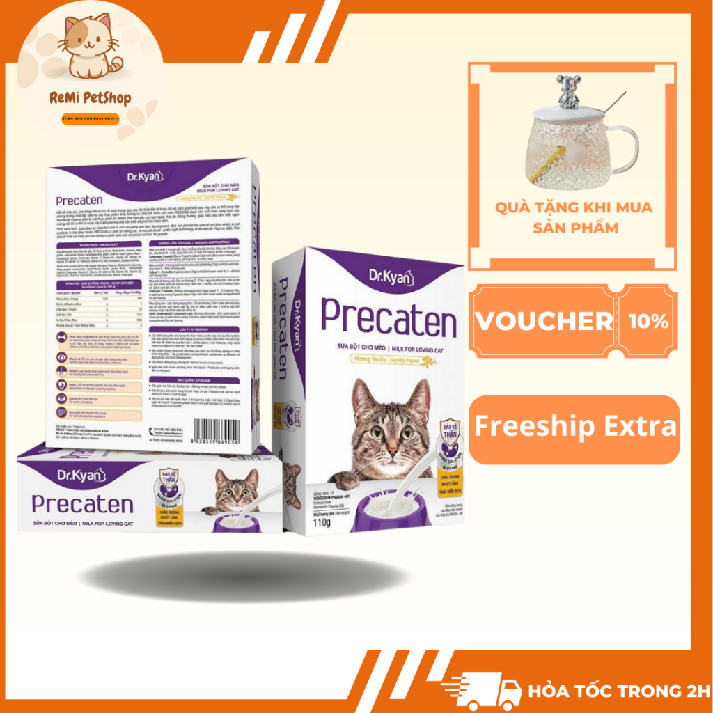 Sữa Bột Precaten Dr.Kyan Cho Mèo