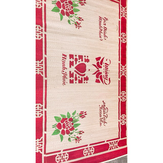 Chiếu Cói Trắng 1m8x2m Cao Cấp Bo Viền