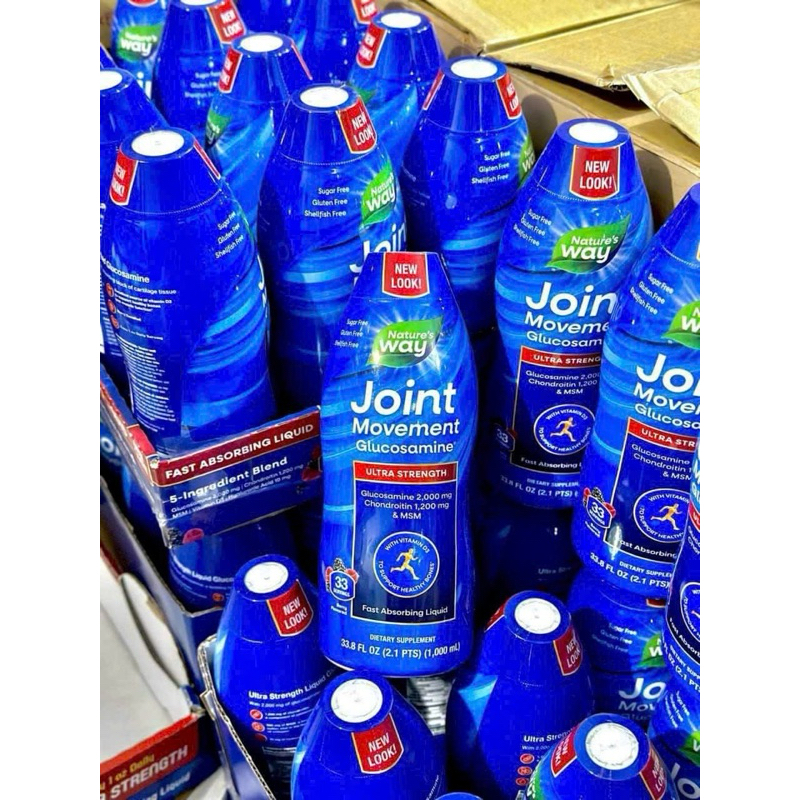 Nước uống bổ xương khớp Joint Movement Glucosamine 1000ml Nature’s Way Mỹ -Giảm đau nhức xương khớp