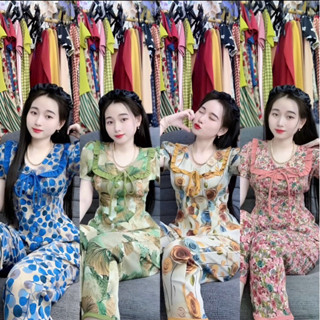  Đồ Bộ 9 tất Lụa Mango cổ bèo 