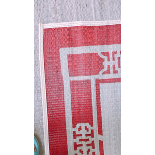 Chiếu cói 1m2x2m in gấm, sợi cói tự nhiên thoáng mát, chiếu đậu loại 1