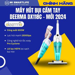 [BẢN MỚI] Máy Hút Bụi Cầm Tay Deerma DX118C Bảo hành 12 tháng - BẢN MỚI 600W