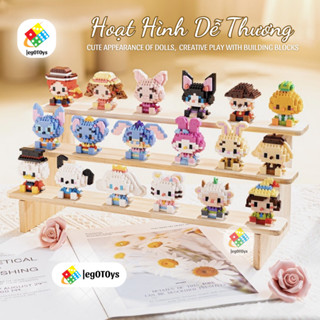 Mô Hình Lắp Ráp Nhân Vật Hoạt Hình 3D Đáng Yêu - Bộ Sưu Tập Mô Hình Mini Cute Decor Bàn Làm Việc