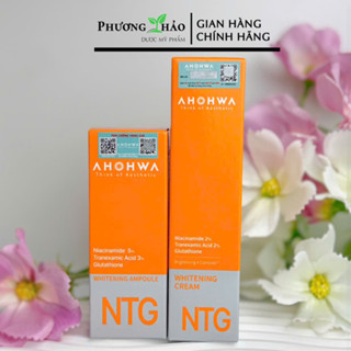 Bộ Đôi Chăm Sóc Da Aɧoɧwa NTG – Serum 30ml & Kem Dưỡng 50ml – Dưỡng Sáng, Mờ Thâm Sạm – Phương Thảo Dược Mỹ Phẩm