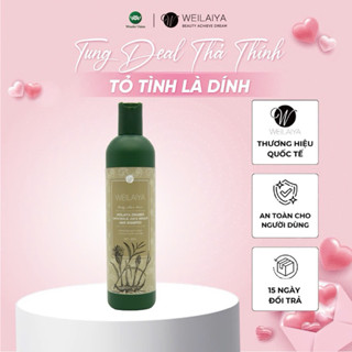 Dầu gội đầu thảo dược Weilaiya Zingiber Officinale Juice gừng hà thủ ô giúp dưỡng, đen và kích thích mọc tóc 400ml