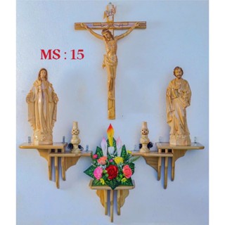 Bộ bàn thờ công giáo cao cấp , bàn thờ chúa treo tường đẹp hiện đại, sang trọng - trang trí bàn thờ