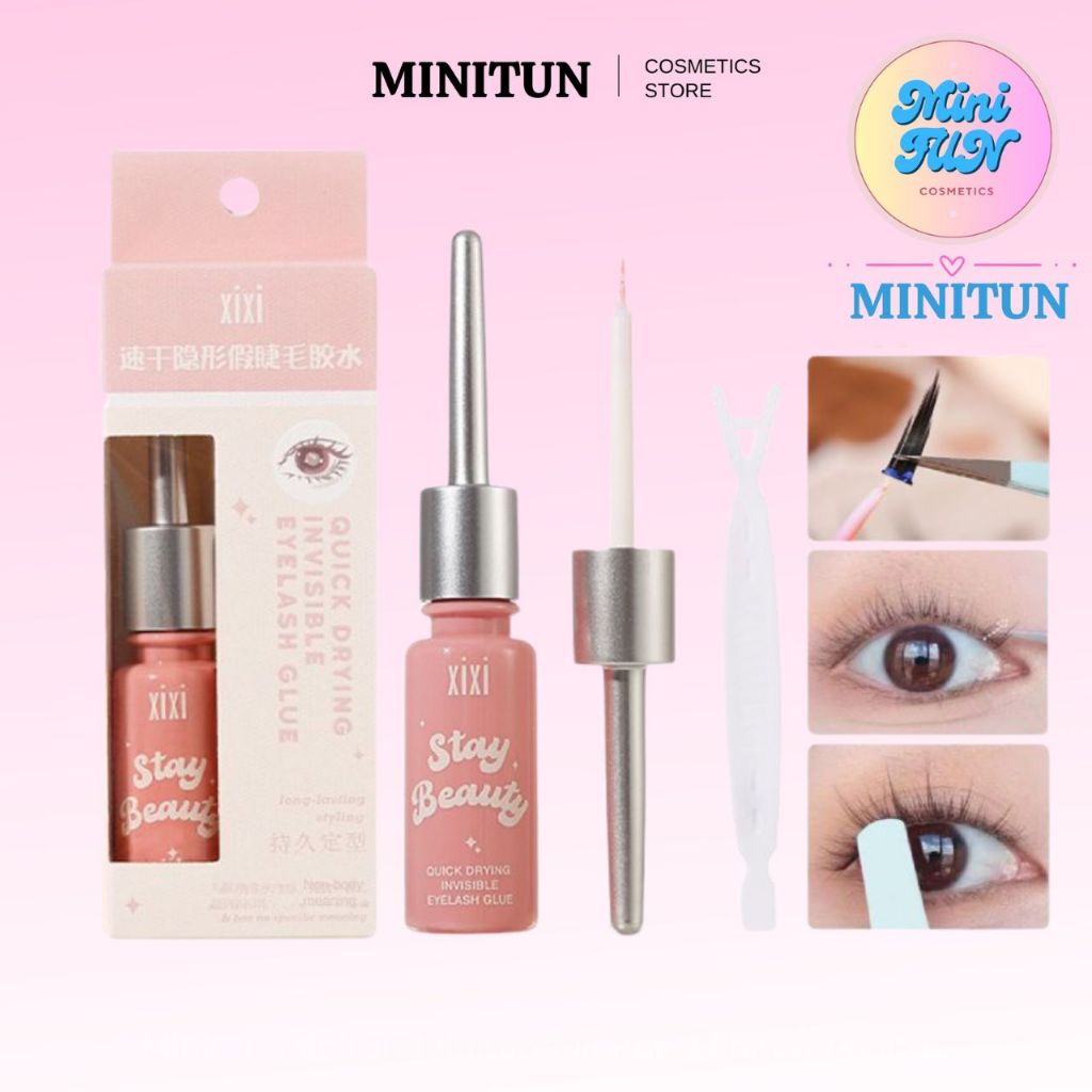 Keo Dán Mi XiXi [Kèm Dụng Cụ] Trong Suốt Khô Nhanh Dính Chắc An Toàn MiniTun