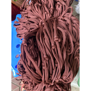 Lưới chắn cầu thang nâu sợi sịn(1 bộ:80cmx15m+tặng dây buộc)